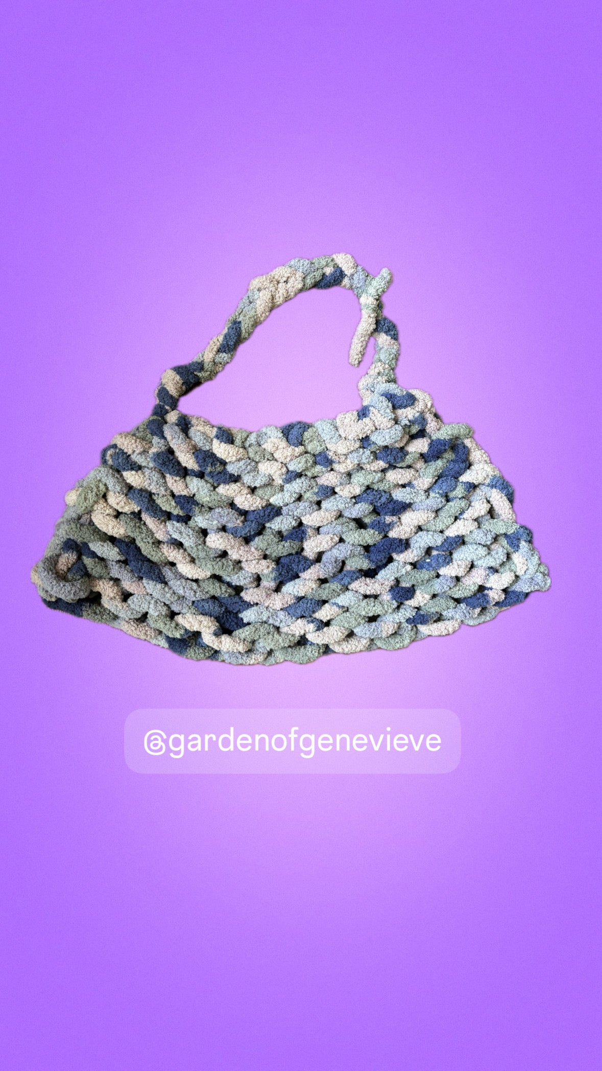 Purple/Pink Chunky Tote Bag