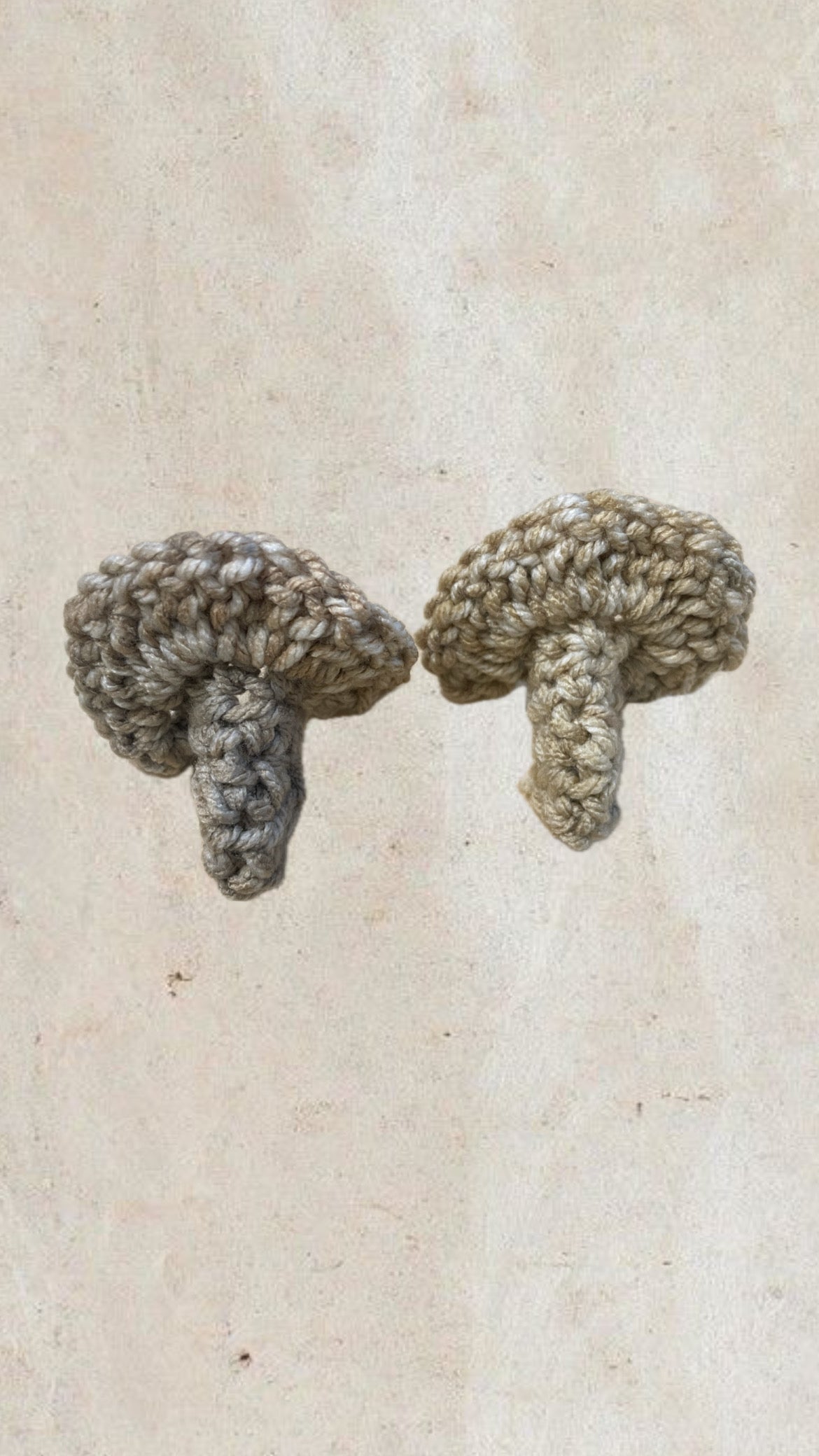 Mushroom Crochet Earrings
