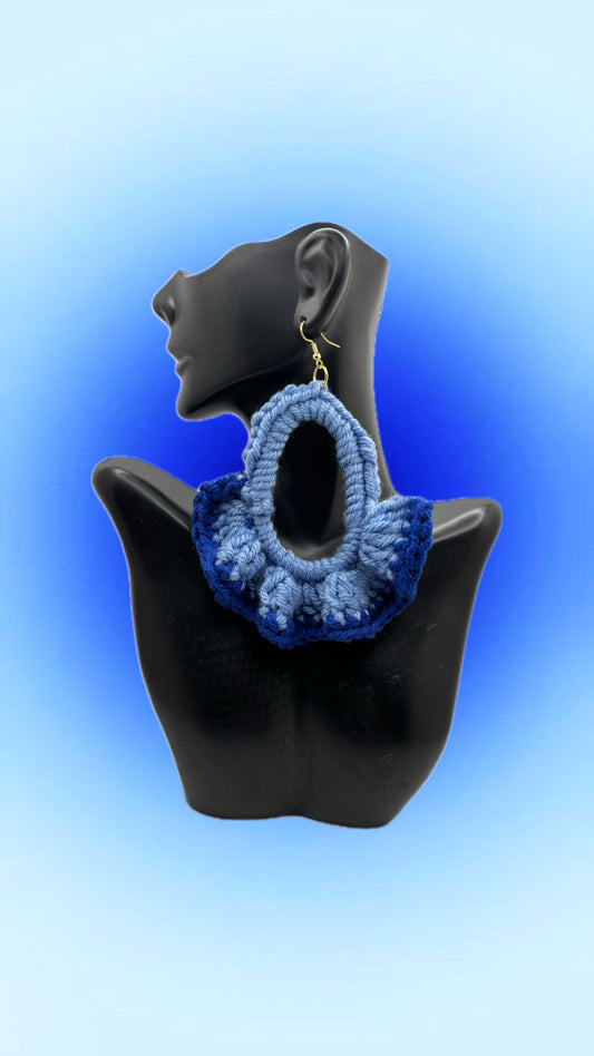 Waters of Yemoja Crochet Earrings