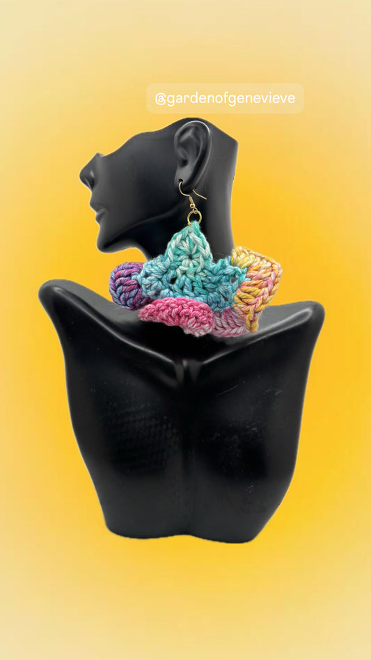 Divine Spectrum Crochet Earrings