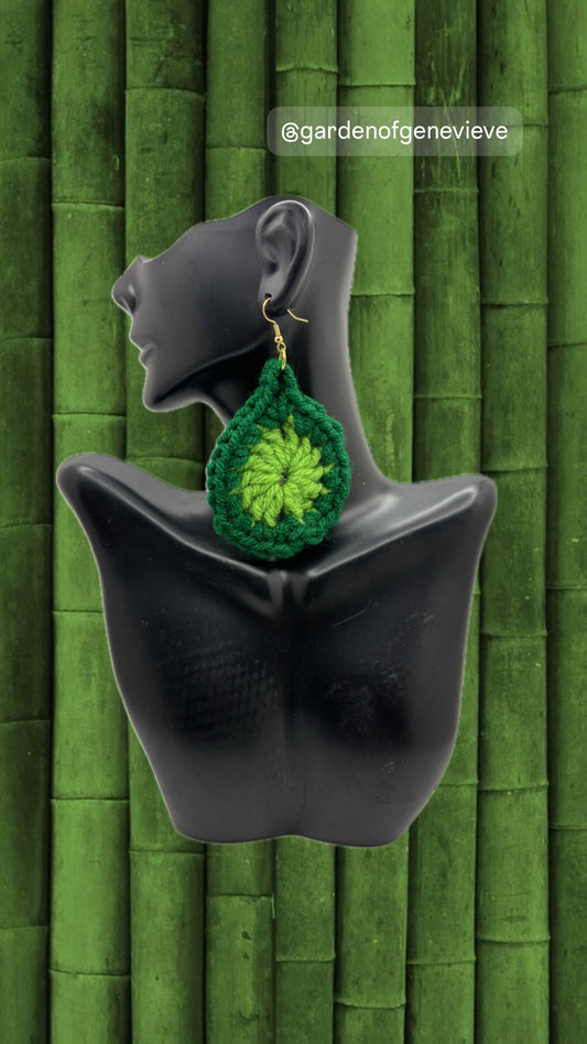 Botanic Threads Crochet Earrings
