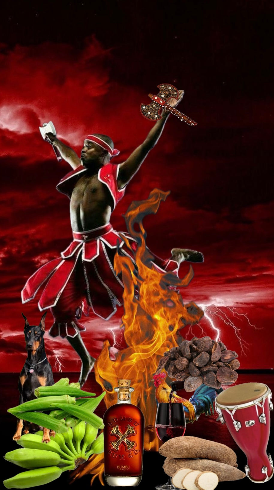 Orisha Print :Shango
