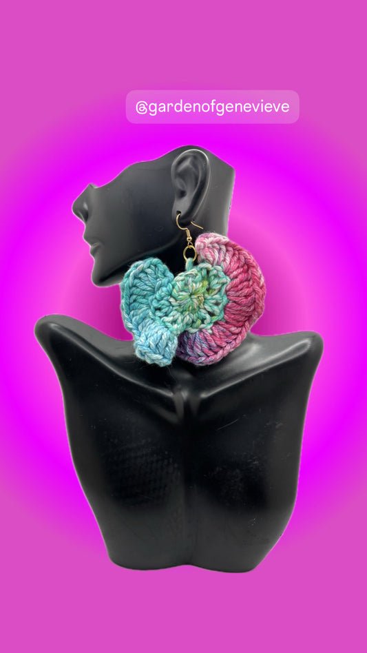 Celestial Petals Crochet Earrings