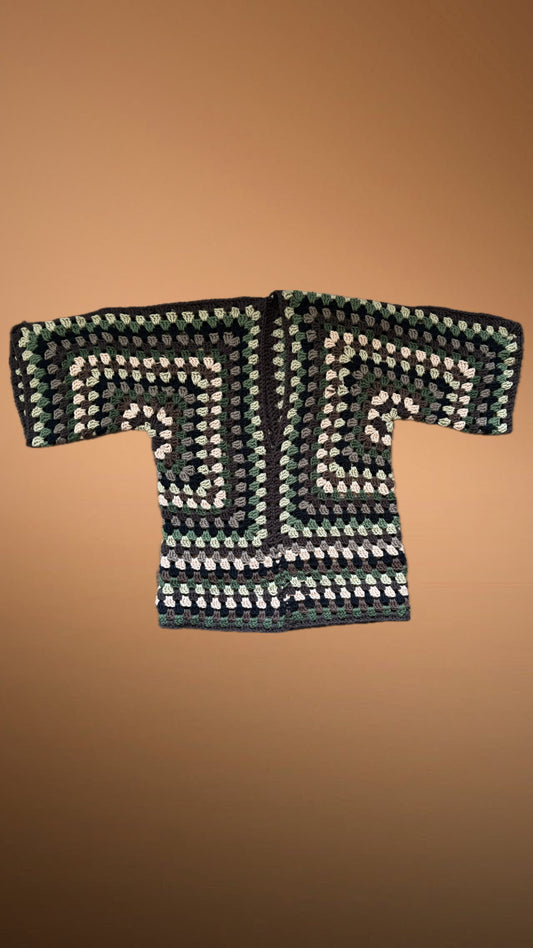Granny V Neck Pullover Sweater