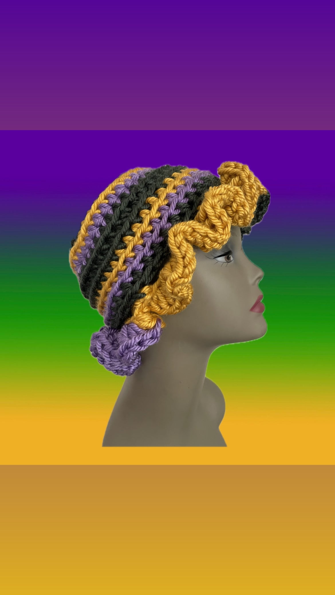 PRE-ORDER Mardi Gras Ruffle Bucket Hat