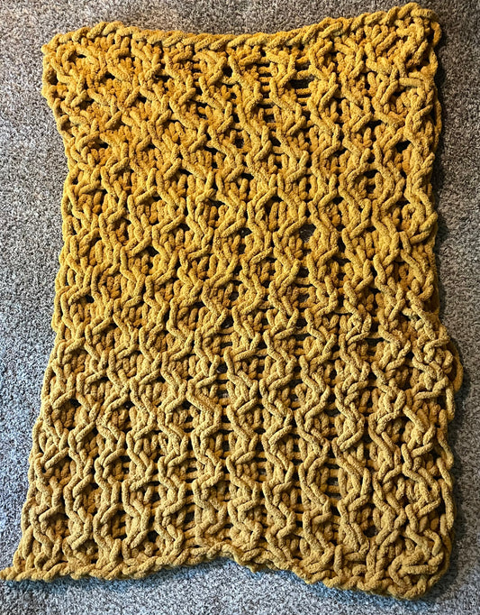 Gold Honeycomb Blanket