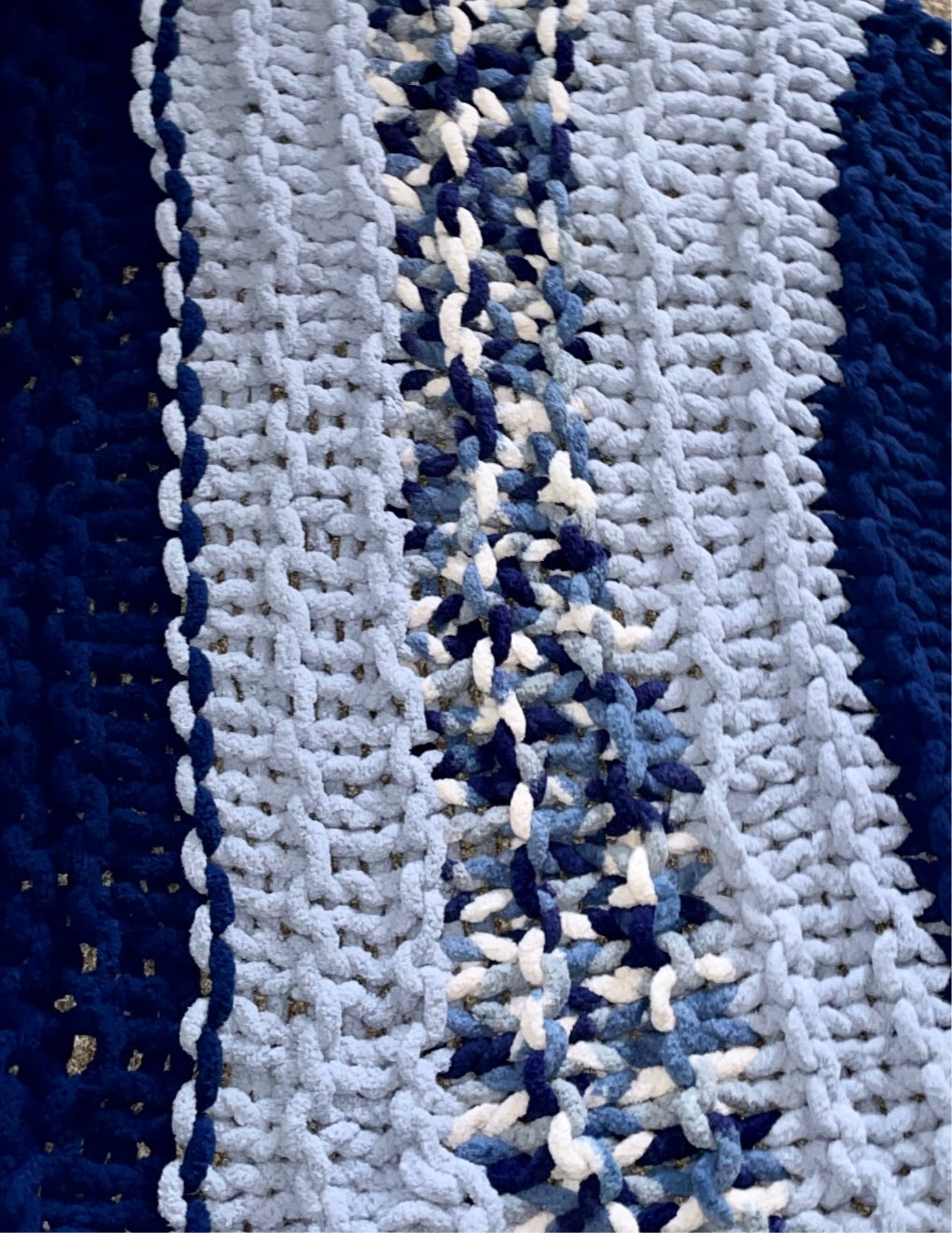 Custom Hand-Knitted Blanket